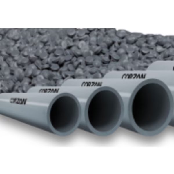 Gray CPVC Schedule 80 Pipe, 3.000 Nominal X 20 FT [Each], Professional Plastics, Mfr#: TCPVCGY3.000X20FTSCH80
